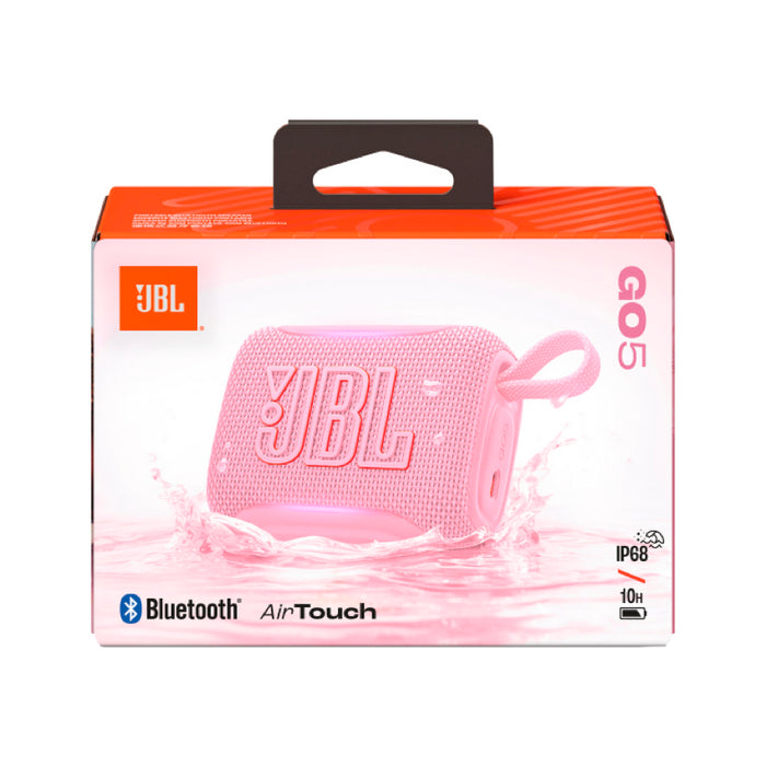 ลำโพงพกพา Go 5 - Pink เชื่อมต่อ Bluetooth 6.0 แบรนด์ JBL