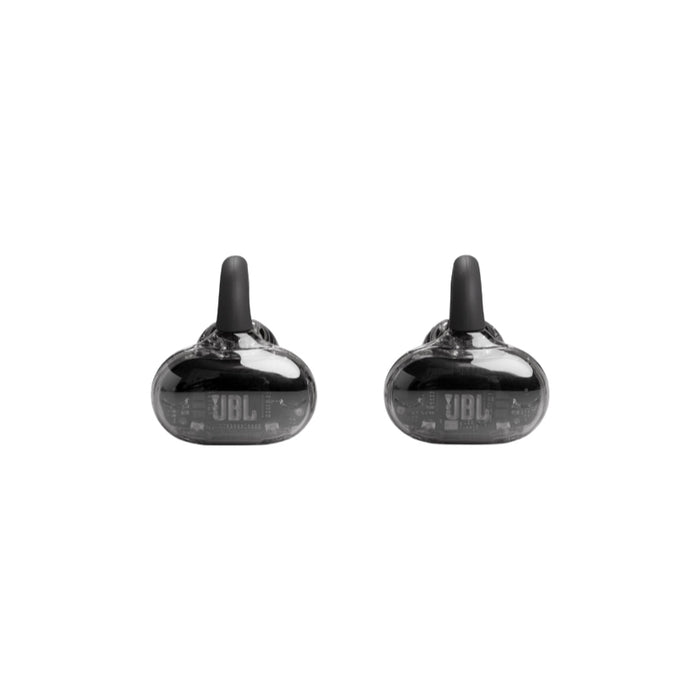 JBL Soundgear Clips สีดำ มุมมองด้านข้างโชว์ดีไซน์โปร่งใส