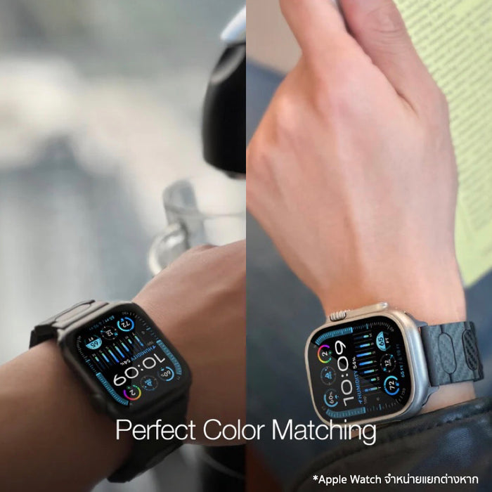 สายนาฬิกา Just Mobile Watch Band with Rare 1K Carbon Fiber สำหรับ Apple Watch