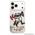 เคสกันกระแทก KARL Scattered Choupette Liquid Glitter MagSafe สำหรับ iPhone 17 Pro Max - Transparent