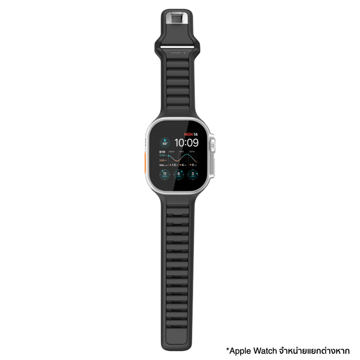 ยกระดับ Apple Watch ด้วยสาย KEYBUDZ Journey Series วัสดุ FKM ทนทานพิเศษ กันน้ำและเหงื่อ 100% เหมาะสำหรับสายสปอร์ตและ Outdoor ใส่สบาย ปรับได้ 14 ระดับ