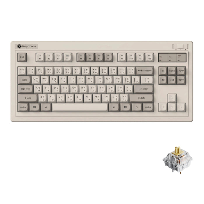 คีย์บอร์ดไร้สาย Keychron R3 Banana Switch แบรนด์ KEYCHRON