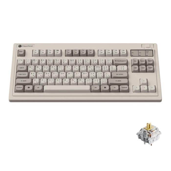คีย์บอร์ดไร้สาย Keychron R3 Banana Switch พิมพ์แม่นำ ลื่นไหล แบรนด์ KEYCHRON