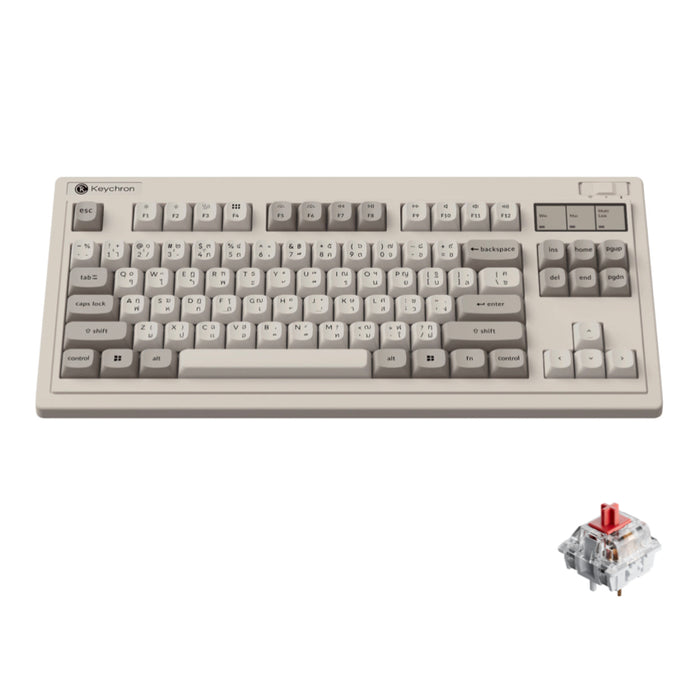 คีย์บอร์ดไร้สาย Keychron R3 Red Switch พิมพ์แม่นยำ ลื่นไหล แบรนด์ KEYCHRON
