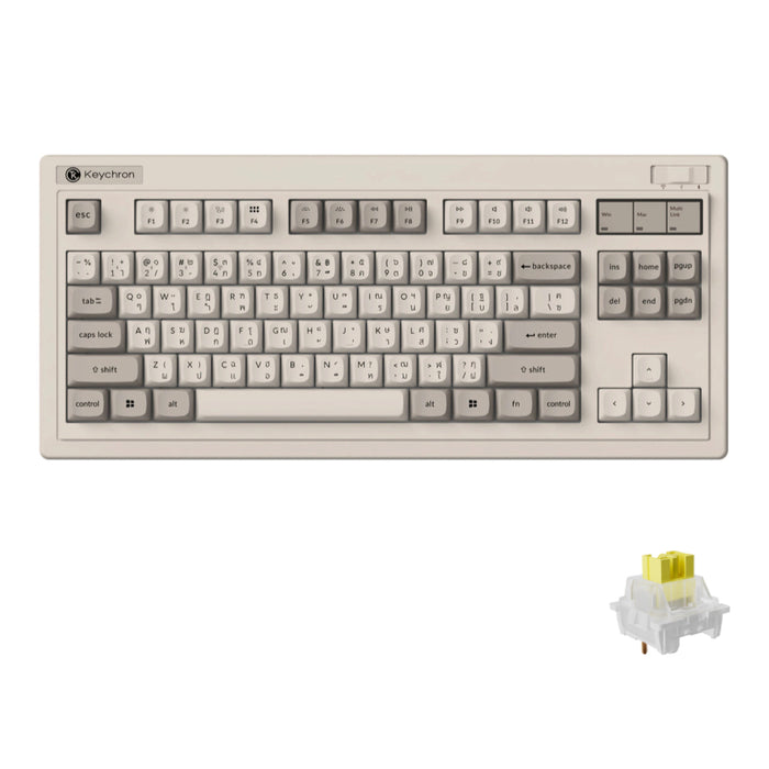 คีย์บอร์ดไร้สาย Keychron R3 Silent Banana Switch แบรนด์ KEYCHRON
