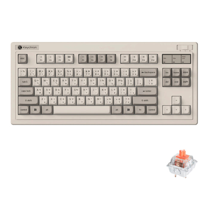 คีย์บอร์ดไร้สาย Keychron R3 Silent Red Switch แบรนด์ KEYCHRON