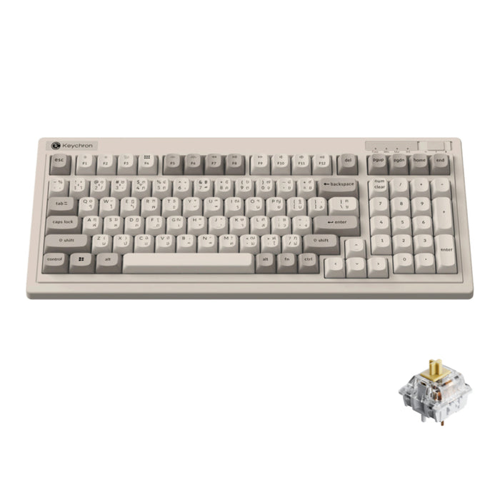 คีย์บอร์ดไร้สาย Keychron R5 Wireless Banana Switch ดีไซน์ย้อนยุค แบรนด์ KEYCHRON