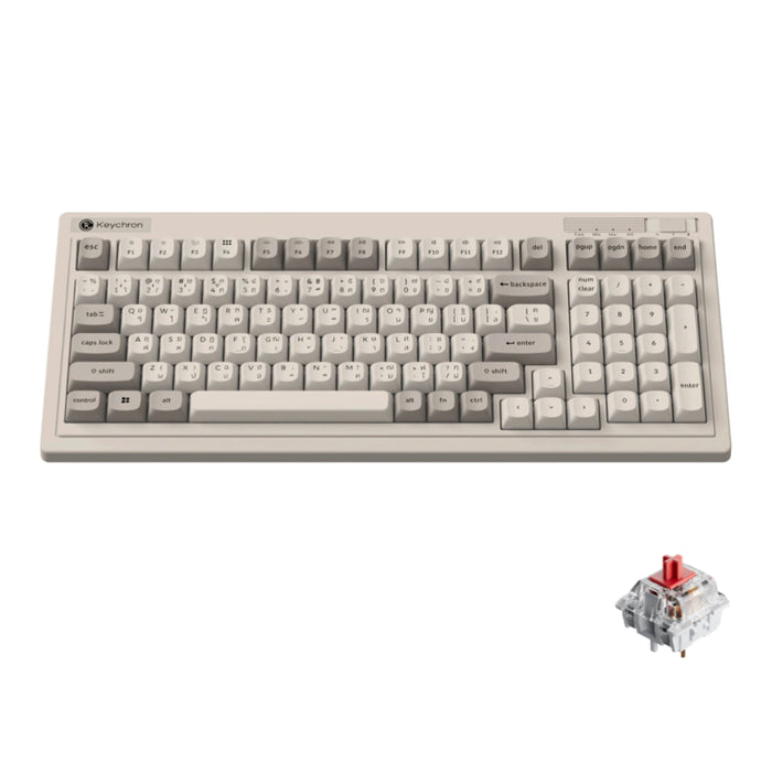 คีย์บอร์ดไร้สาย Keychron R5 Wireless Red Switch ดีไซน์ย้อนยุค แบรนด์ KEYCHRON