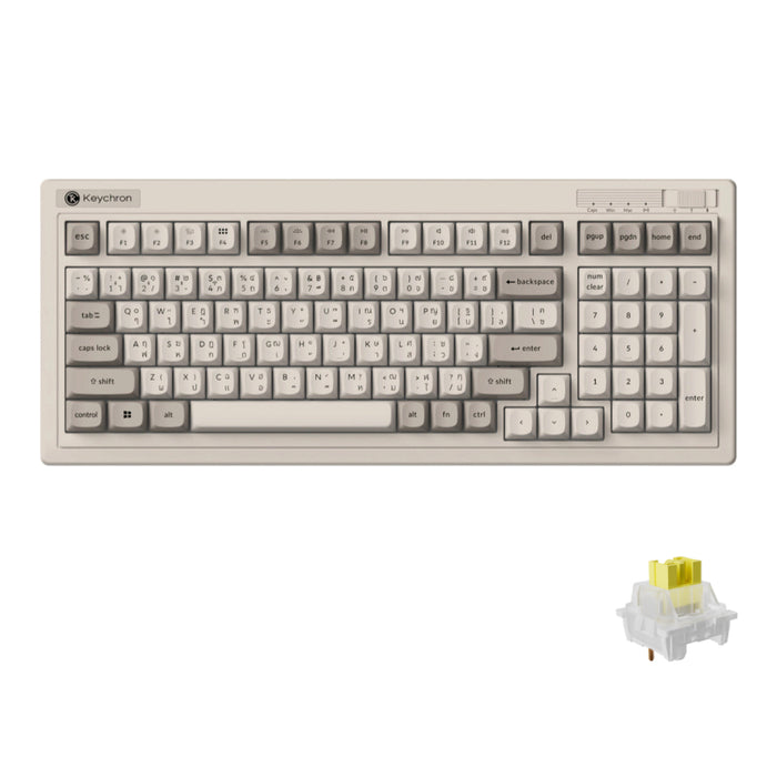 คีย์บอร์ดไร้สาย Keychron R5 Wireless Silent Banana Switch แบรนด์ KEYCHRON