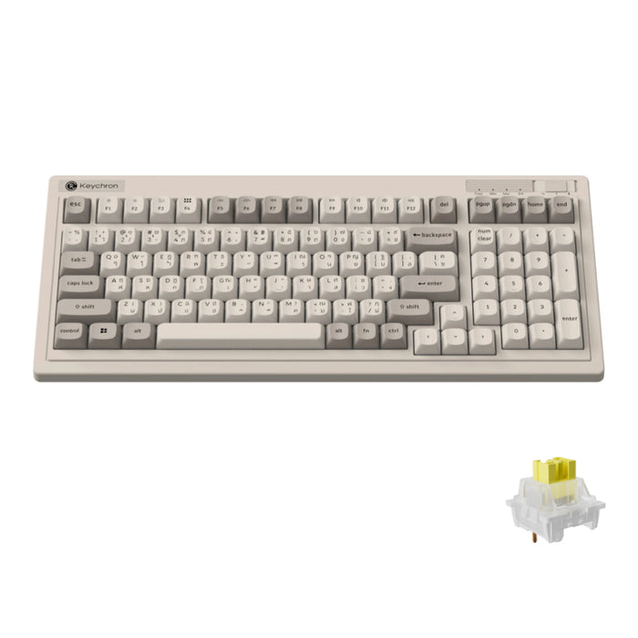 คีย์บอร์ดไร้สาย Keychron R5 Wireless Silent Banana Switch ดีไซน์ย้อนยุค แบรนด์ KEYCHRON