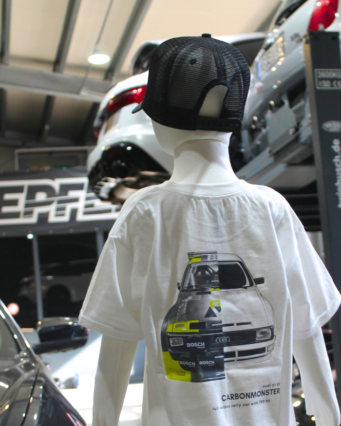 Kids gepfeffert.com Audi S1 E2 T-Shirt - weiß - gepfeffert.com