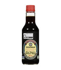 Bottle of Kikkoman soy sauce on a white background