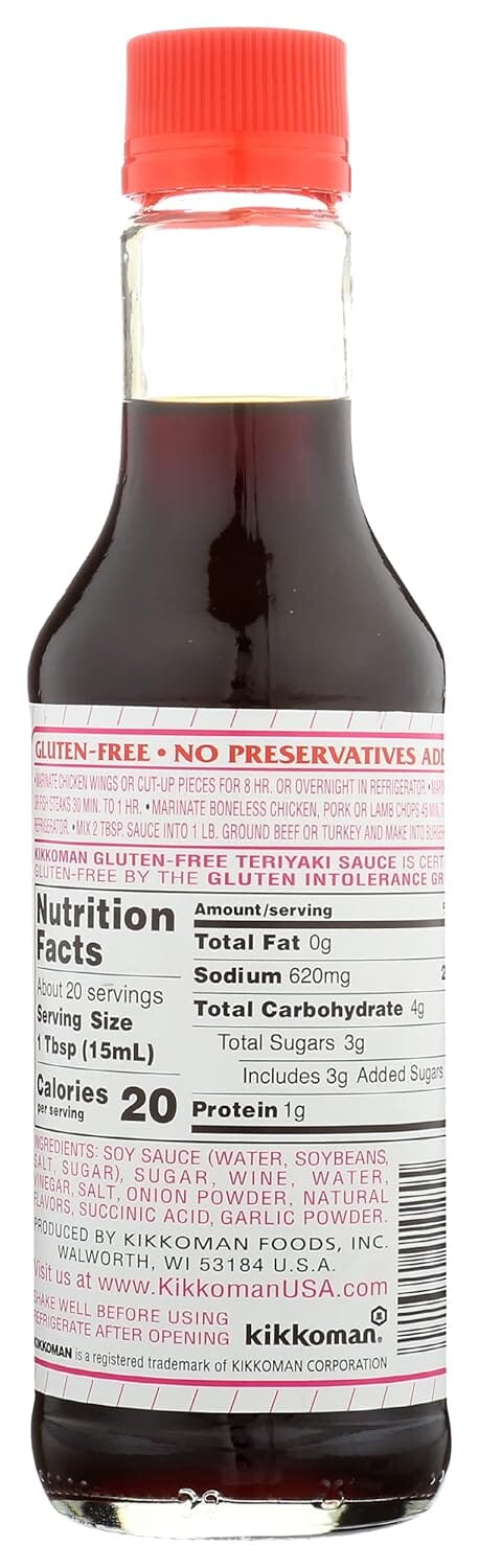 Kikkoman Gluten Free Teriyaki Marinade & Sauce 10 Oz Pack of 1 Kikkoman