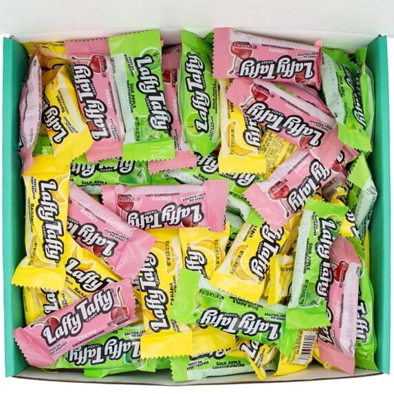 Laffy Taffy Candy Variety Pack, Apple, Cherry, Banana, 3.25 Pound (150 pcs) Laffy Taffy