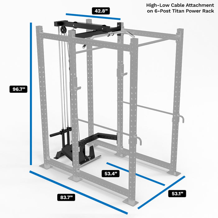 Lat Pulldown and Low Row Plate Loaded Cable Attachment