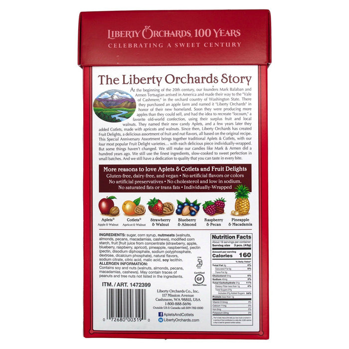 Liberty Orchards Aplets & Cotlets Liberty Orchards