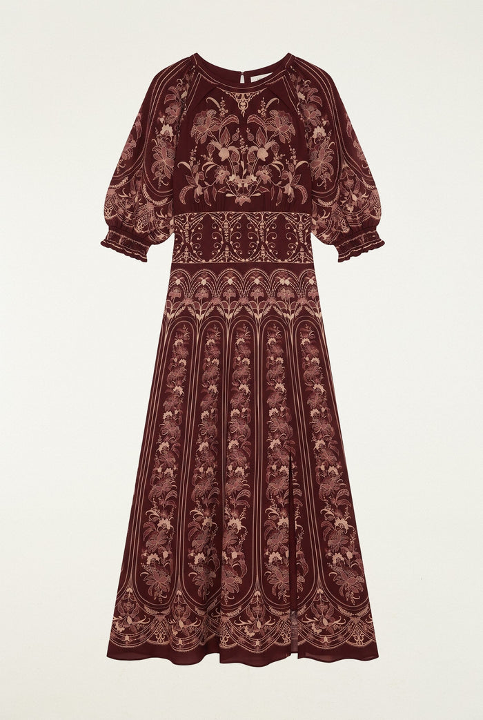 Liz Puff Sleeve Maxi Dress