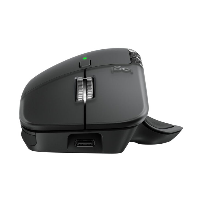เมาส์ไร้สาย MX Master 4 สี Graphite ชาร์จ USB-C เร็ว ใช้งานนาน แบรนด์ LOGITECH