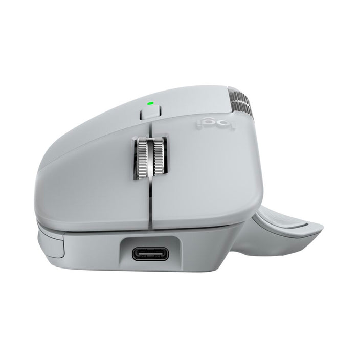 เมาส์ไร้สาย MX Master 4 สี Pale Gray ชาร์จ USB-C เร็ว ใช้ได้นาน แบรนด์ LOGITECH