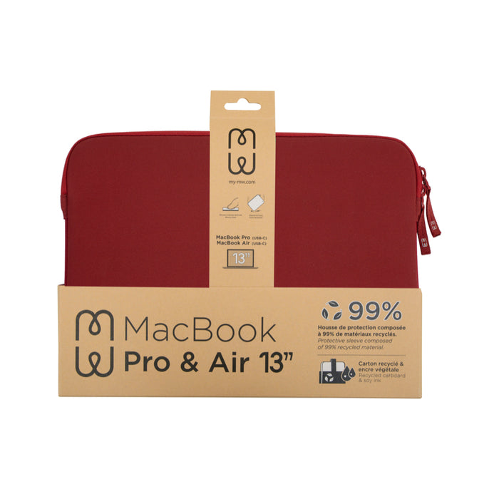 กระเป๋าคอมพิวเตอร์ MacBook Pro/Air 13 นิ้ว Mw Basics 2 Life สี Red/White