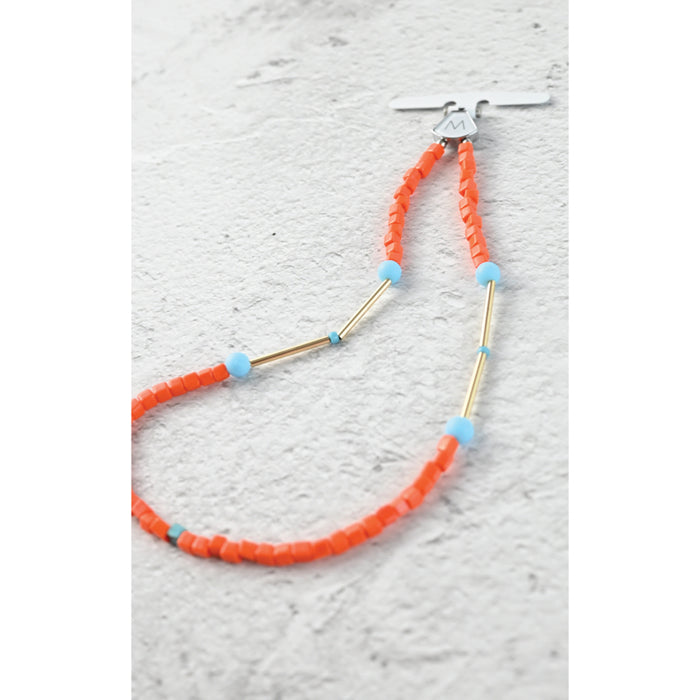 สายคล้องข้อมือ M.Craftsman M.Beads Flower Series ลาย Coral สำหรับ โทรศัพท์มือถือทุกรุ่น ป้องกันตกหล่น