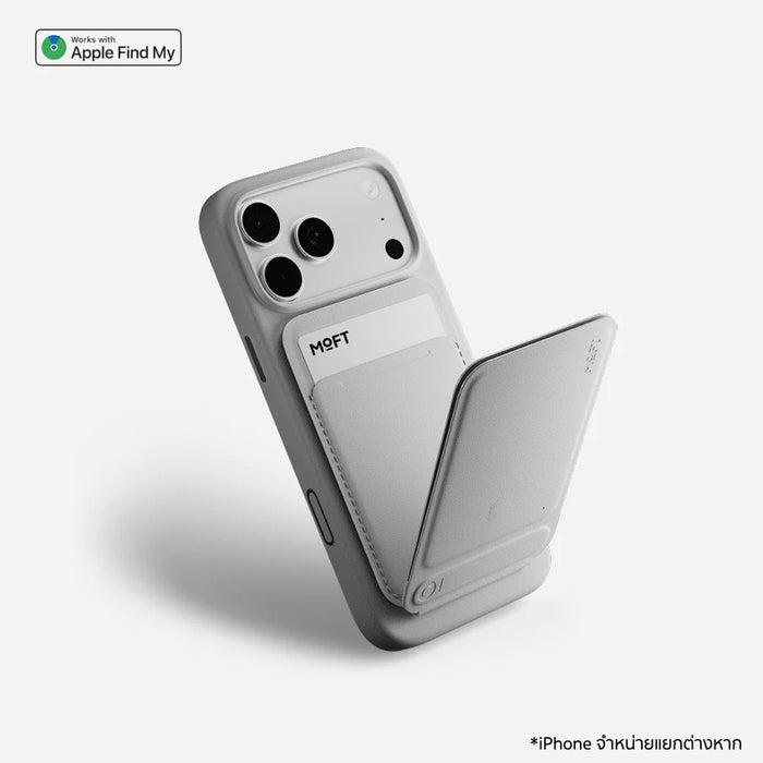 MOFT Trackable Tripod Wallet กระเป๋าใส่บัตร MagSafe พร้อม Apple Find My ขาตั้งและขาตั้งกล้องในตัว รีโมต Bluetooth ใช้งานสะดวก