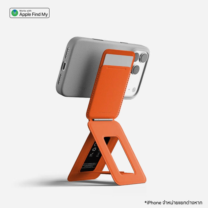 MOFT Trackable Tripod Wallet กระเป๋าใส่บัตร MagSafe พร้อม Apple Find My ขาตั้งและขาตั้งกล้องในตัว รีโมต Bluetooth ใช้งานสะดวก