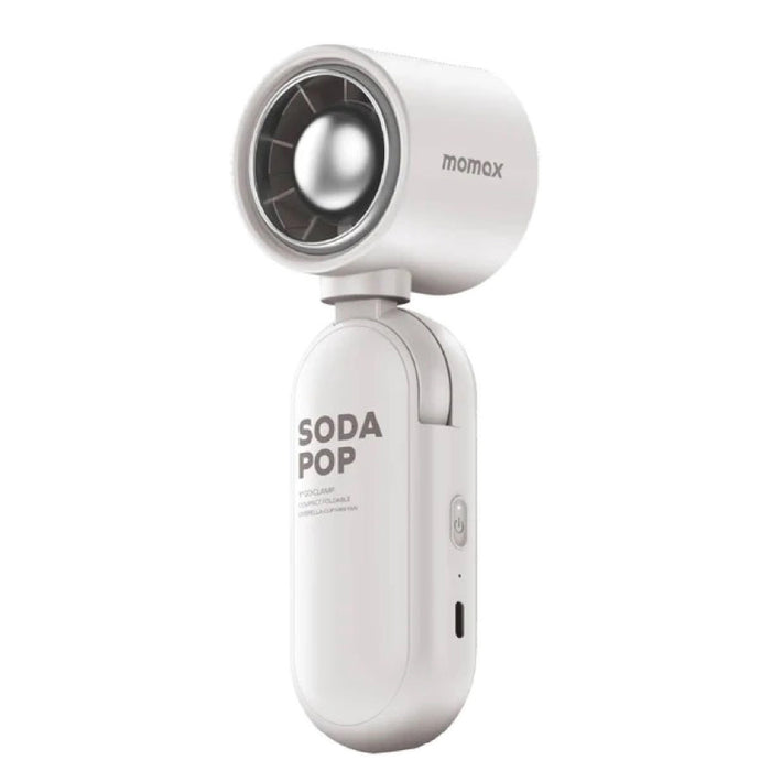 พัดลมพกพา MOMAX 1-GO CLAMP Compact Foldable Umbrella-Clip - White