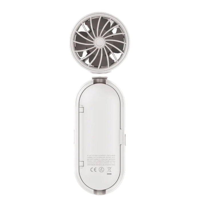 พัดลมพกพา MOMAX 1-GO CLAMP Compact Foldable Umbrella-Clip - White