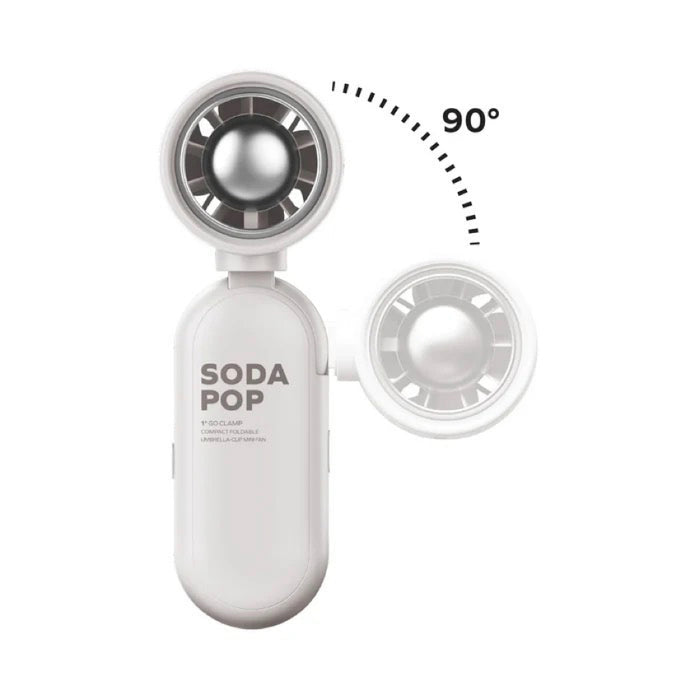 พัดลมพกพา MOMAX 1-GO CLAMP Compact Foldable Umbrella-Clip - White