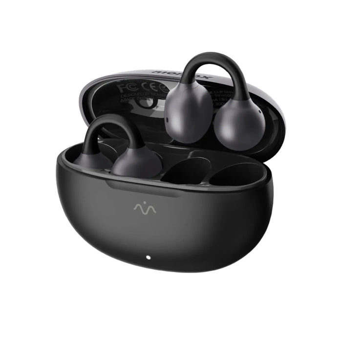 MOMAX 1-VIBE CLIP M.IN.D True Wireless ENC Intelligent Clip-on Earbuds - Black