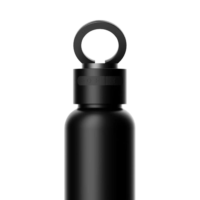 ขวดน้ำพร้อมลำโพงไร้สายแบบแม่เหล็ก MOMAX 1-VIBE Flask - Black