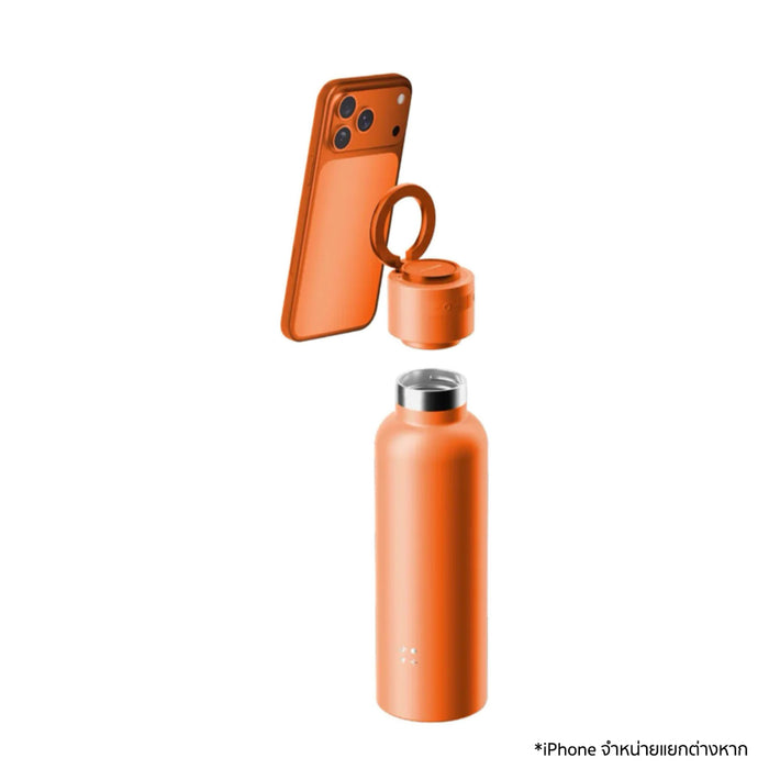 Momax 1-Vibe Bottle Magnetic Wireless Speaker Flask สี Orange