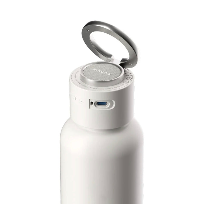 Momax 1-Vibe Bottle Magnetic Wireless Speaker Flask สี White