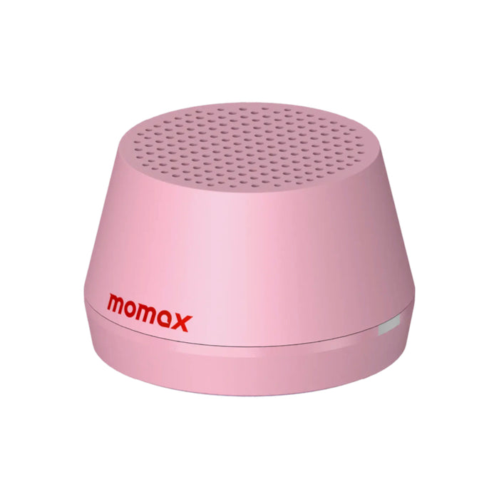 Momax 1-Vibe Go Lite Magnetic Speaker พร้อมแบตเตอรี่ใช้งานยาวนาน - Pink