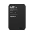 แบตเตอรี่สำรองไร้สาย Q. Mag X 5000 mAh - Black แบรนด์ MOMAX
