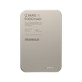 แบตเตอรี่สำรองไร้สาย Q. Mag X 5000 mAh - Titanium แบรนด์ MOMAX