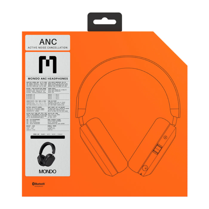 หูฟังไร้สาย ANC Over-Ear Headphone - Black ภายในกล่อง แบรนด์ MONDO