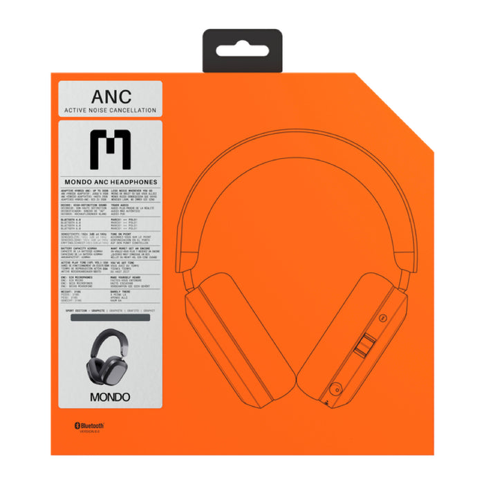 หูฟังไร้สาย ANC Over-Ear Headphone - Graphite ภายในกล่อง แบรนด์ MONDO