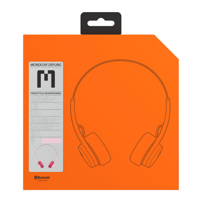 หูฟังไร้สายแนบหู Freestyle Headphone - Pink ภายในกล่อง แบรนด์ MONDO