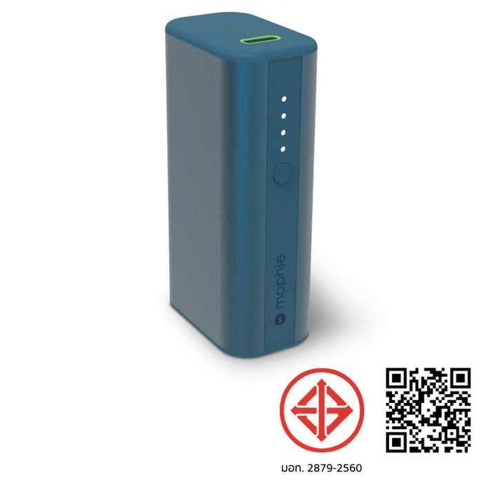 แบตเตอรี่สำรองพกพา Mophie Powerstation mini ความจุ 5,000 mAh สี Blue