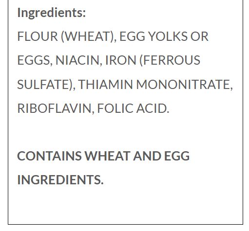 Mrs. Weiss Kluski Egg Noodles, Enriched Egg Noodles, 16 oz Mrs. Weiss