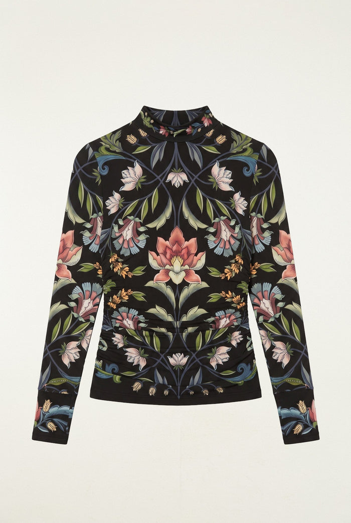Natalia Long Sleeve Jersey Blouse