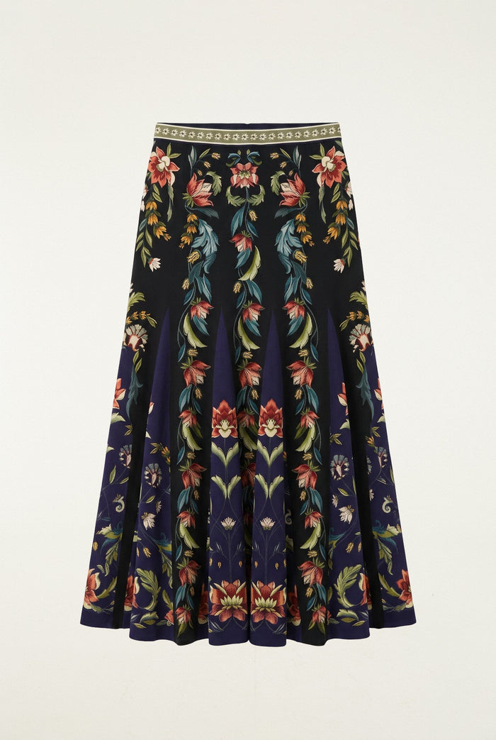 Natalia Pleated Maxi Skirt