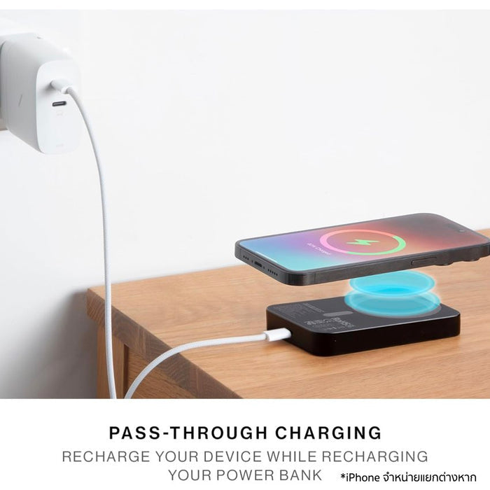 แบตเตอรี่สำรอง Native Union (Re)Classic Magnetic ความจุ 10000 mAh รองรับ Qi2 - Black
