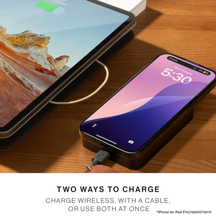 แบตเตอรี่สำรอง Native Union (Re)Classic Magnetic ความจุ 10000 mAh รองรับ Qi2 - Black