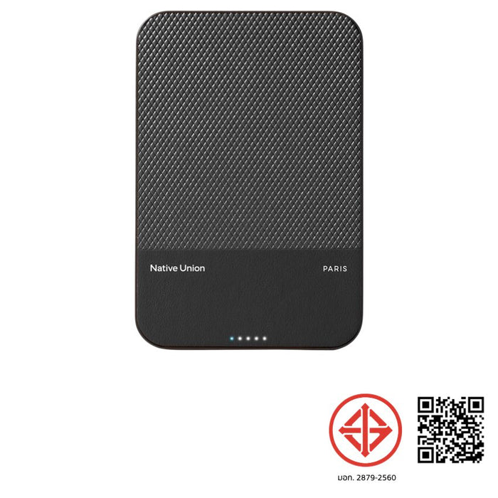 Native Union (Re)Classic Magnetic Ultra-slim magnetic power bank 5000mAh พร้อม Qi2 ชาร์จไร้สาย ติดแน่น MagSafe วัสดุพรีเมียม ชาร์จ iPhone ได้เต็ม พกพาสะดวกทุกวัน