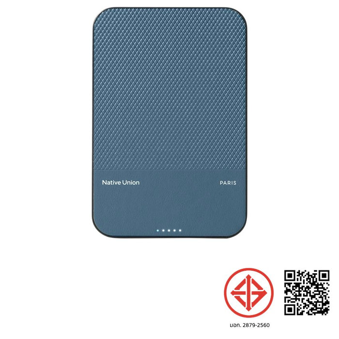 แบตเตอรี่สำรอง Native Union (Re)Classic Magnetic ความจุ 5000 mAh รองรับ Qi2 - Navy