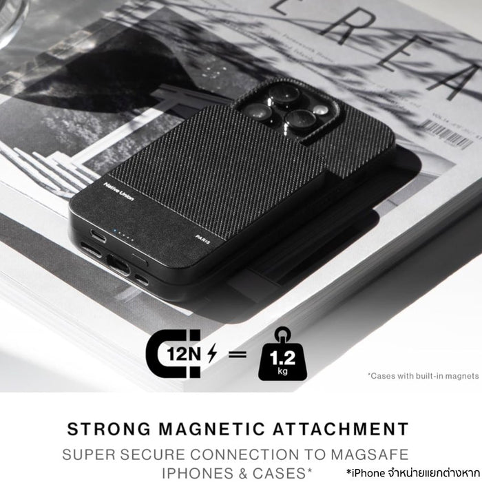 แบตเตอรี่สำรอง Native Union (Re)Classic Magnetic ความจุ 5000 mAh รองรับ Qi2 - Slate Green