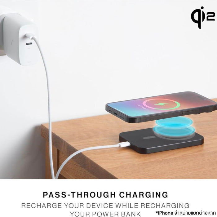 Native Union (Re)Classic Magnetic Ultra-slim magnetic power bank 5000mAh พร้อม Qi2 ชาร์จไร้สาย ติดแน่น MagSafe วัสดุพรีเมียม ชาร์จ iPhone ได้เต็ม พกพาสะดวกทุกวัน